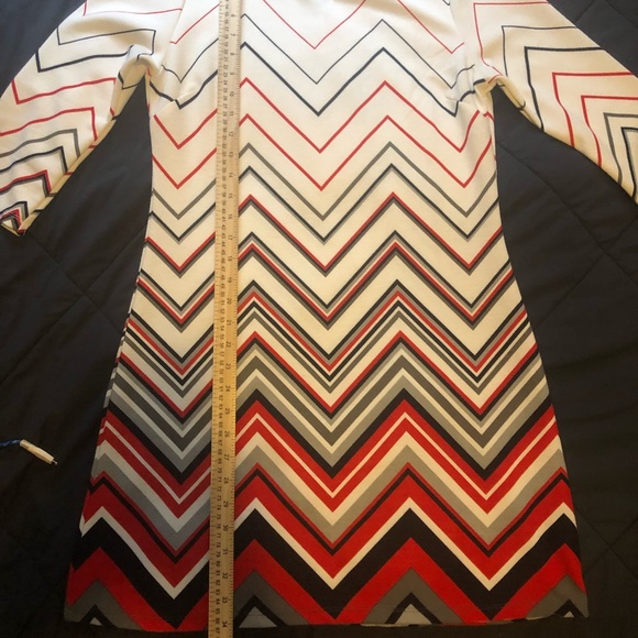 Almost Famous Chevron red white and black dress - Picture 6 of 8